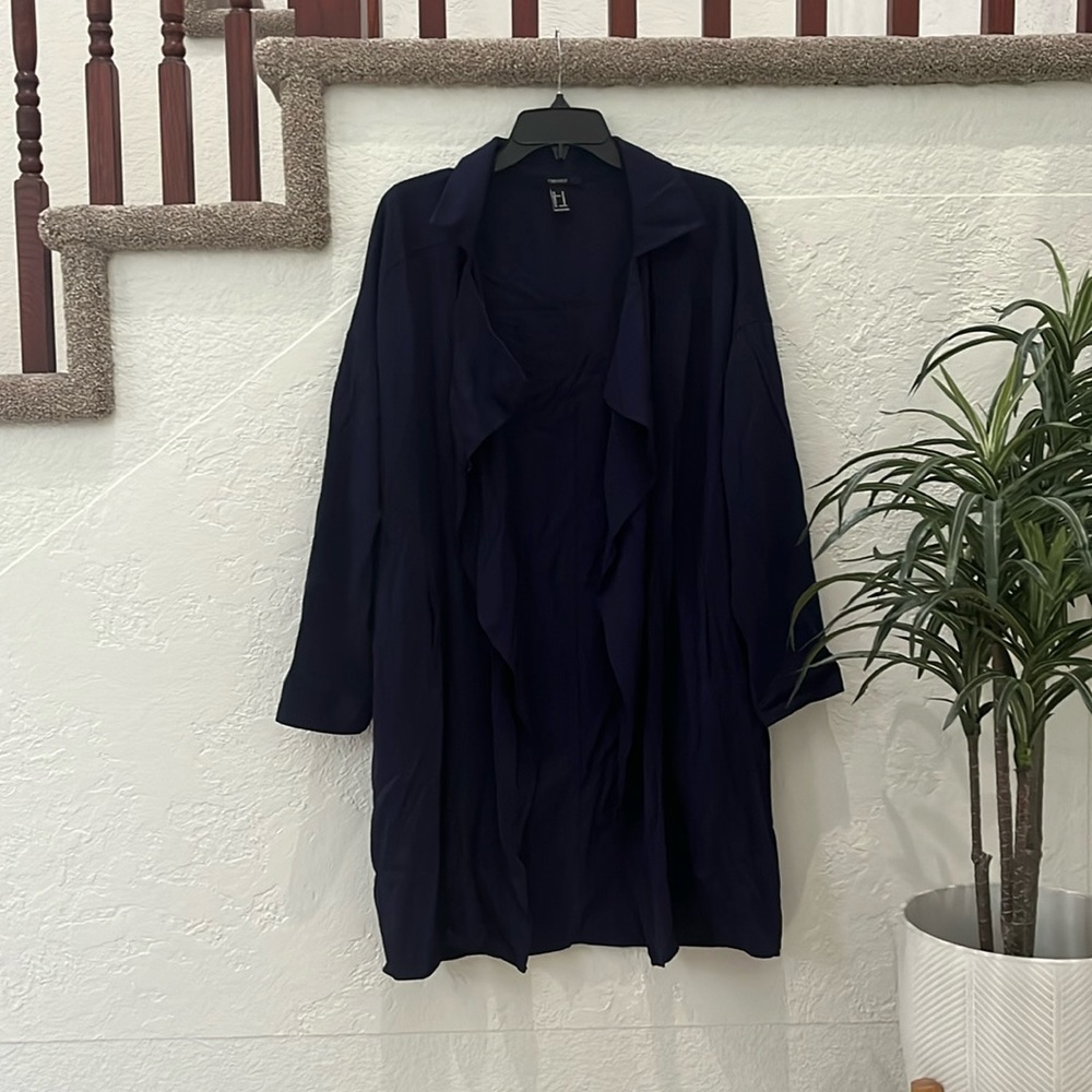 FOREVER21 Women’s Deep Purple/Navy Oversized Outerwear NWOT Size M